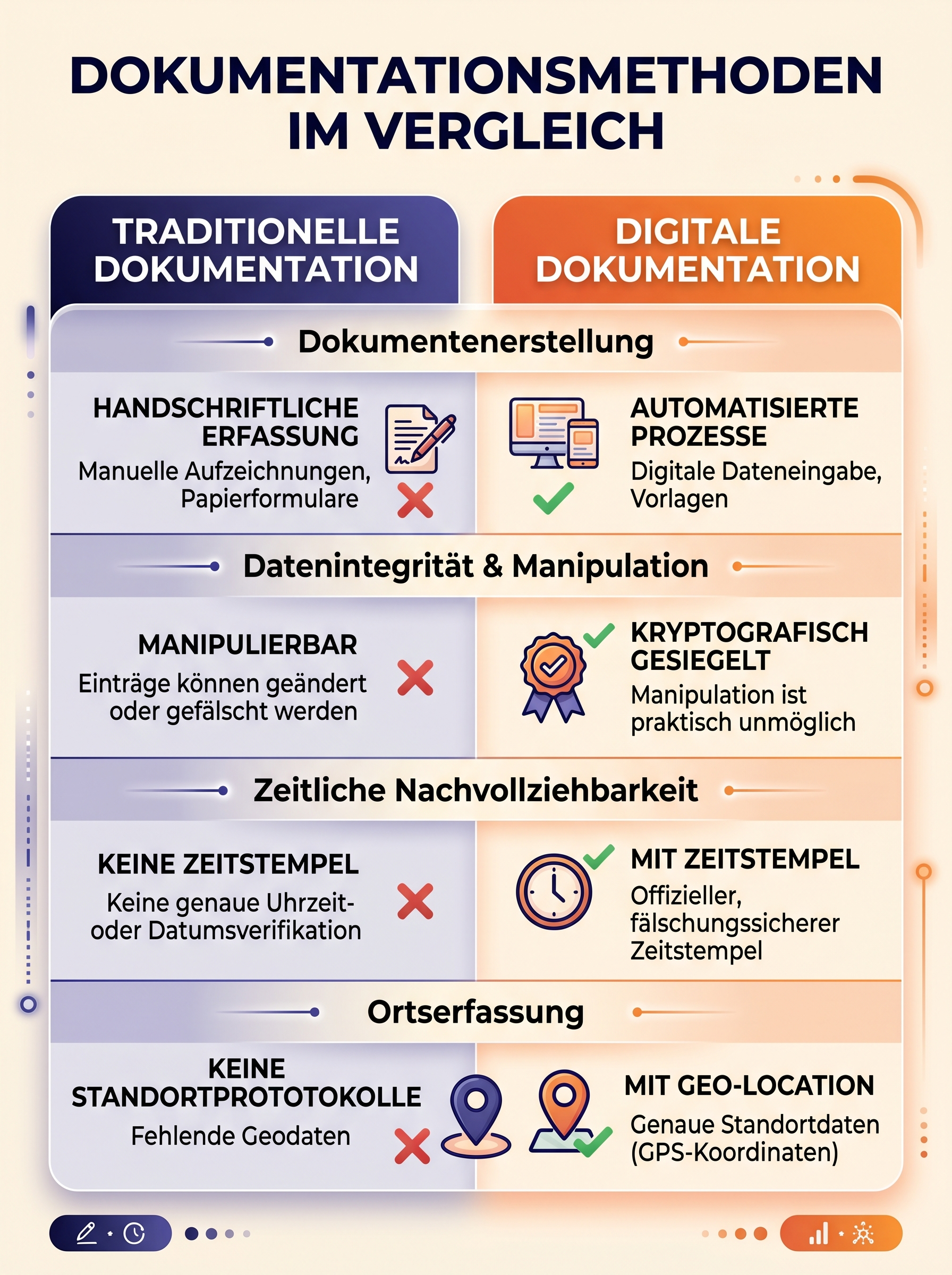 Dokumentationsmethoden im Vergleich